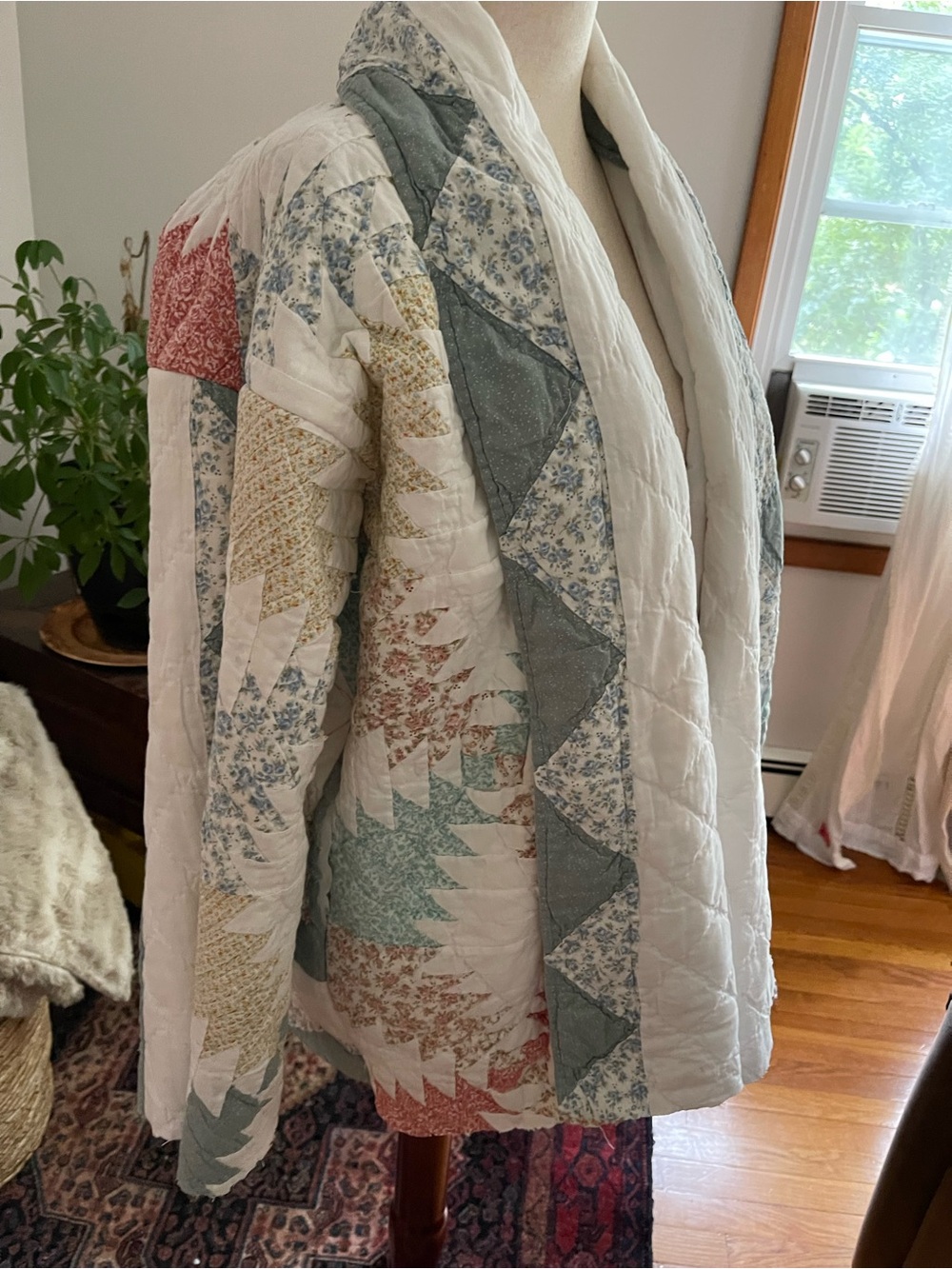 One-of-a-Kind Upcycled Vintage Quilt Jacket